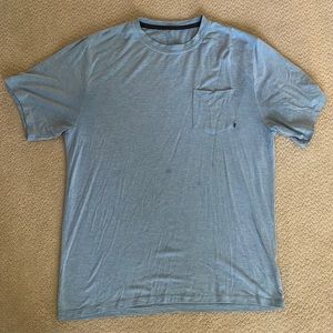 Free Fly Mens Pocket Tee Aqua size Large